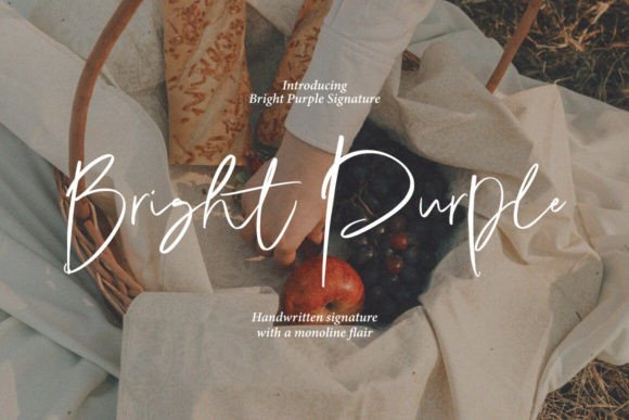 Bright Purple: The Modern Typeface for Sleek, Single-Line Designs