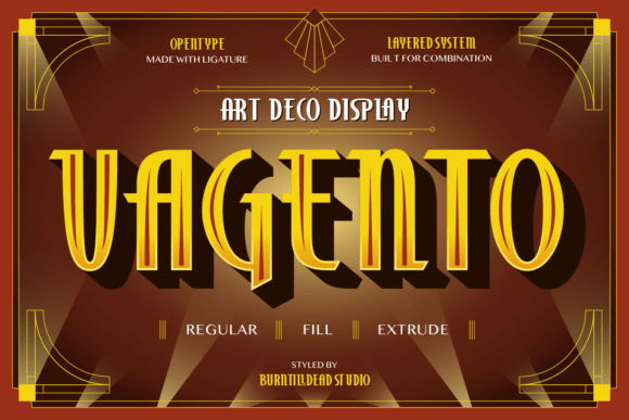 Bring Back the Gatsby Glamour with the Vagento Typeface