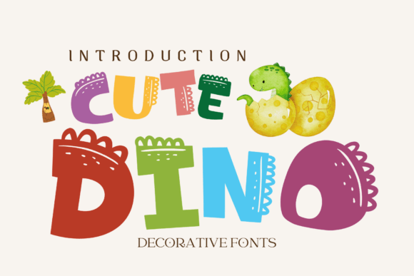 Cute Dino: A Playful Typeface That Roars with Personality