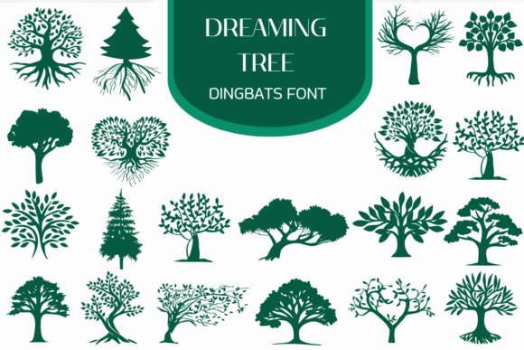 Dreaming Tree: A Dingbats Font for Whimsical Creations