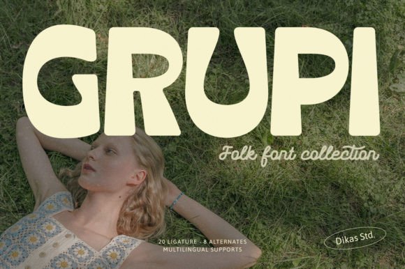 Grupi: The Chunky, Retro Font with a Modern Twist