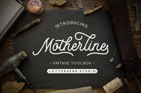 Motherline: A Vintage Font Set for Timeless Branding