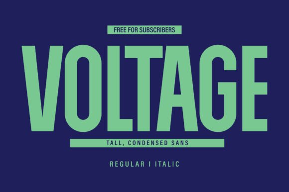 Voltage: The Tall Sans Serif That Commands Attention