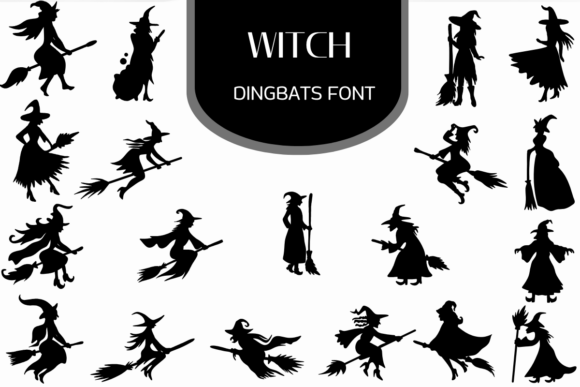 Witch Font: Enchanting Dingbats for Halloween Designs